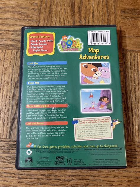 Dora The Explorer Map Adventures Dvd 6