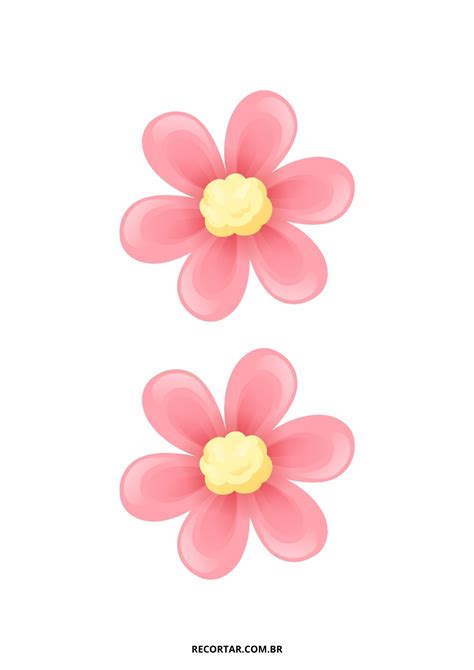 Flores Coloridas Para Recortar - 9