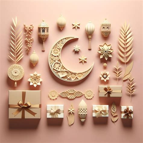 decorative eid elements images    freepik