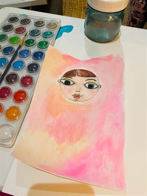 Mixed Media Girls With Suzi Blu Drawing Painting 4