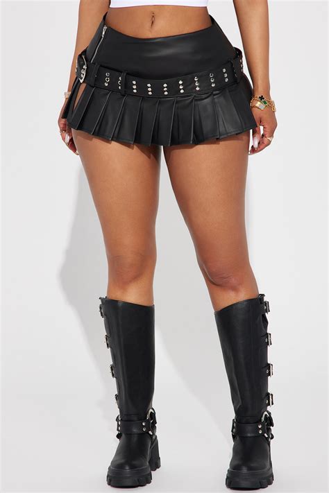 Regret You Extreme Micro Mini Skort - Black | Fashion Nova