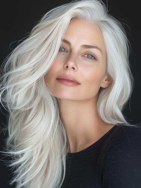 white hair silver pictures