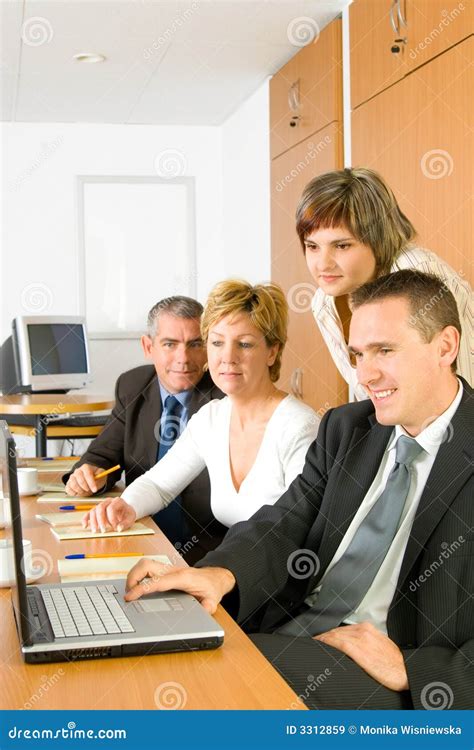 successful team stock image image  monitor professional