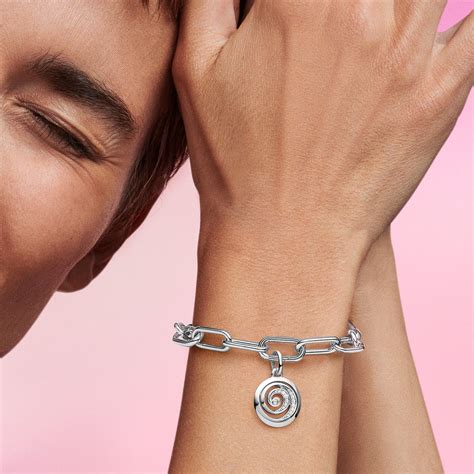 Pandora ME Gratitude Spiral Medallion Charm