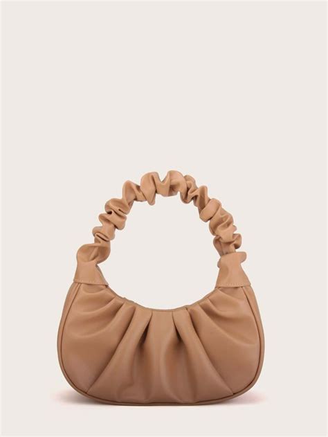 Сумка-багет со сборками | Shoulder bag women, Bags women, Yellow bag