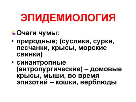 Чума. Эпидемиология. Очаги чумы - презентация онлайн