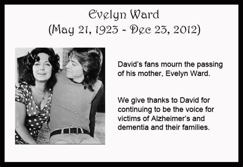 Evelyn Ward (1923 – 2012) | The Official Website of David Cassidy