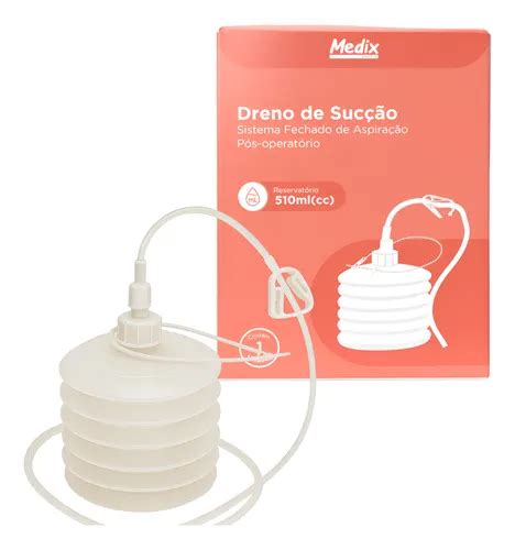 Dreno De Sucção Sanfonado Sistema Fechado 4.8mm 510 Ml Medix | MercadoLivre