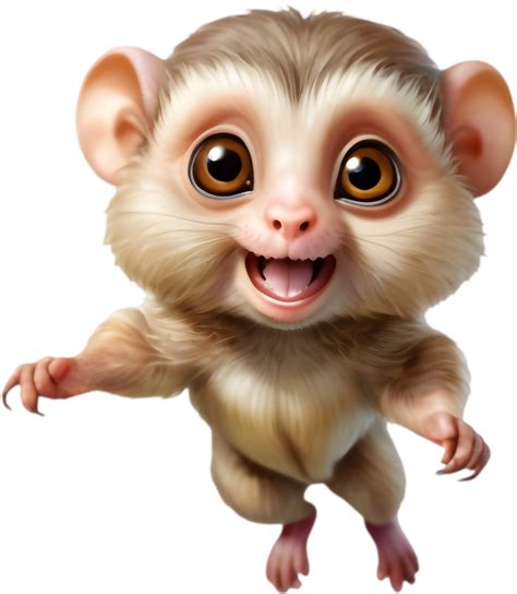 Sweet Pygmy Marmoset Cartoon for Family Projects. . 49692653 PNG