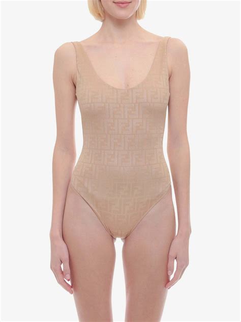 Fendi Swimsuit Beige Womens Fendi
