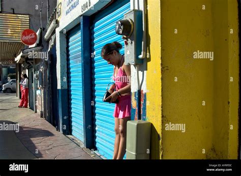 YOUNG MEXICAN TEENAGER WORKING AS A PROSTITUTE IN DOWNTOWN TIJUANA ...