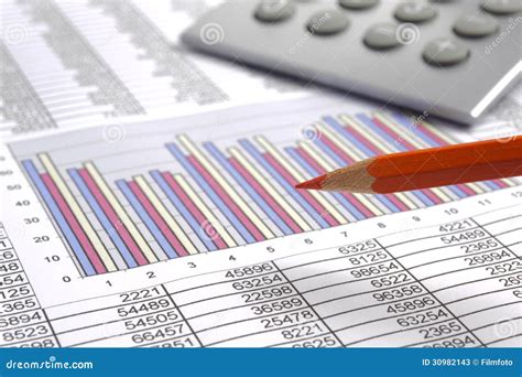 business financial calculation stock image image  chart corporate