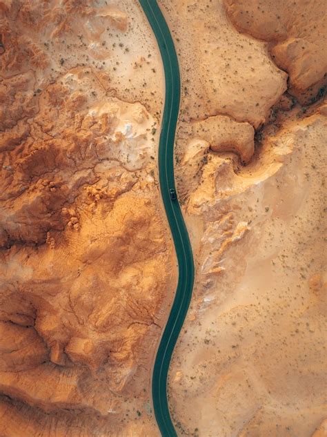 aerial  highlight  rugged textured topographies