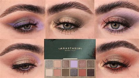 5 LOOKS ANASTASIA BEVERLY HILLS (ABH) NOUVEAU PALETTE | 5 LOOKS 1 ...