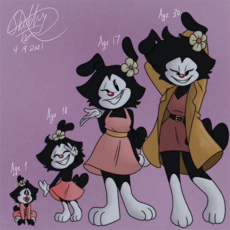 Dot Warner through the Years : r/animaniacs