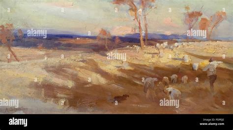 arthur streeton golden summer  res stock photography  images alamy