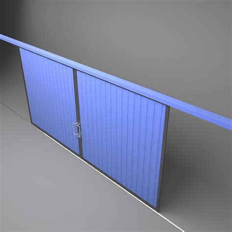 factory sliding door warehouses  turbosquid