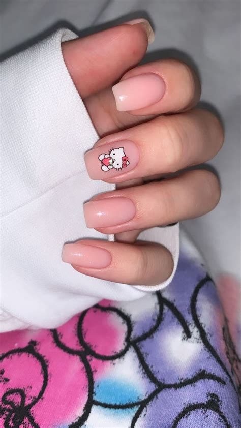 Pin by Sszurk on inspiration | Hello kity nails, Nails, Short acrylic nails