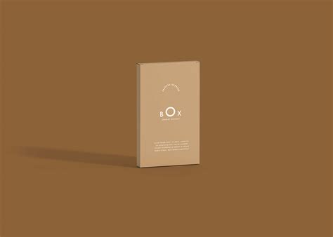 Free Thin Luxury Packaging Box Mockup