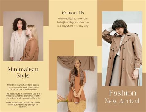 elegant fashion brochure templates dress brochure design fashion