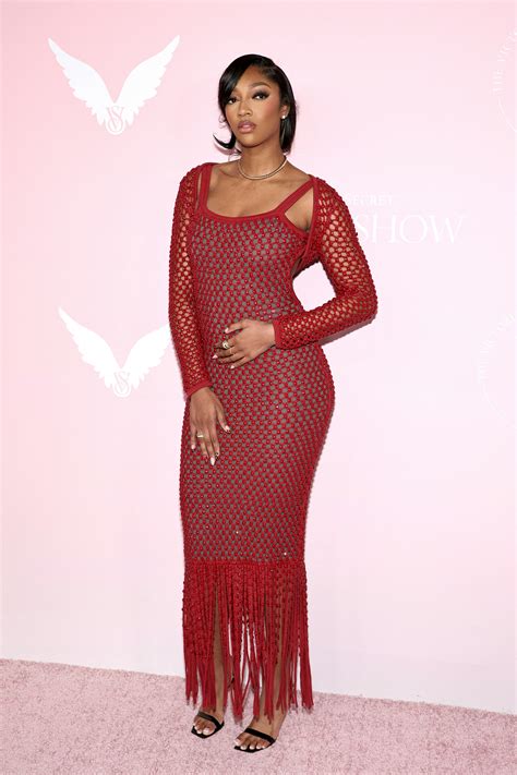 Angel Reese Wore A Mesh Dress At The 2024 Victoria's Secret Show