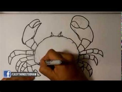 How to Draw a Crab - Easy Drawings - YouTube