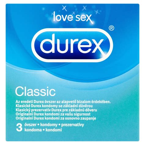 Durex Classic prezervatívy 3 ks | Rozumieme potravinám - LUNYS.sk