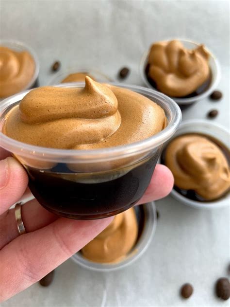 Kahlua Dalgona Coffee Jello Shots | Recipe | Coffee jello shots, Coffee ...