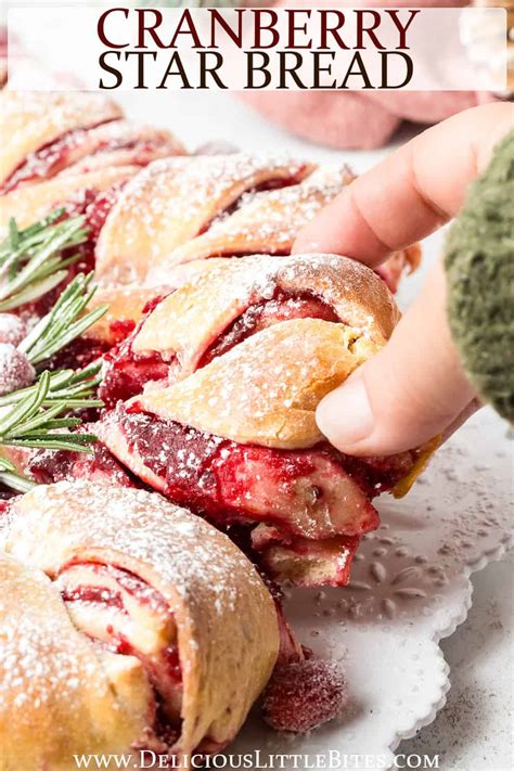 cranberry star bread delicious  bites