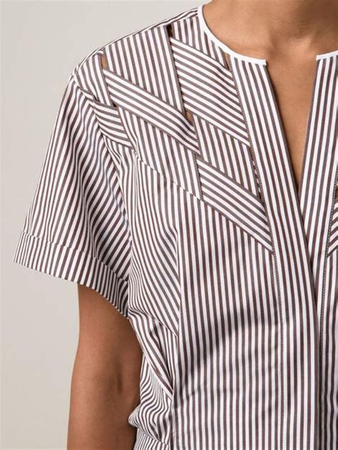 La chemise rayée femme - façons de la porter | Blouse designs, Clothes ...