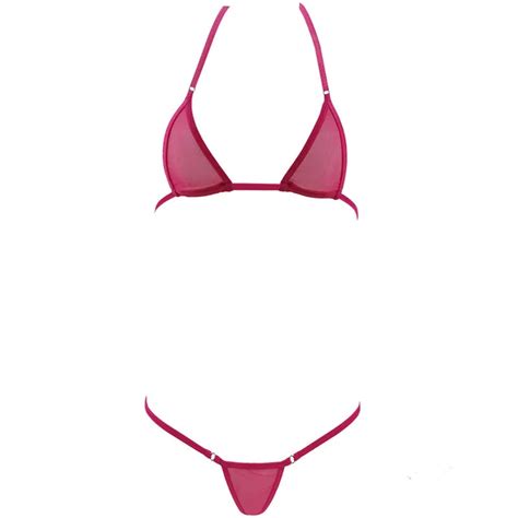 Transparante Mini Micro Bikini Set Dames Hot Sexy Erotische Lingerie ...