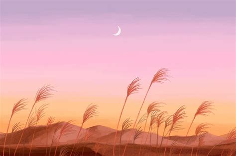 Aesthetic landscape background, colorful sunset | Premium PSD - rawpixel