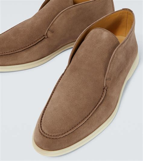 Loro Piana - Open Walk suede ankle boots Loro Piana