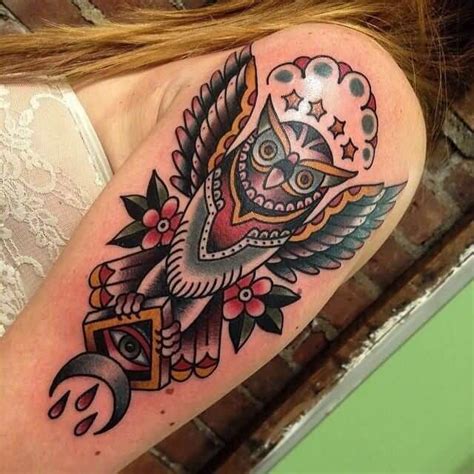 12+ Best Old School Owl Tattoo Ideas | PetPress | Trendy tattoos, Traditional style tattoo ...