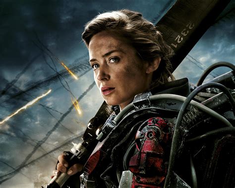 Emily Blunt, Edge Of Tomorrow, Celebrity, Badass Wallpapers HD