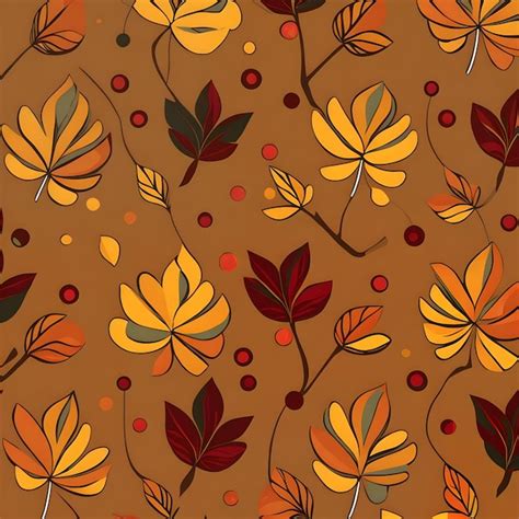 Premium AI Image | Fall leaves pattern