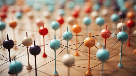 Network Mosaic: Geometric Elegance in Business Connectivity Stock ...