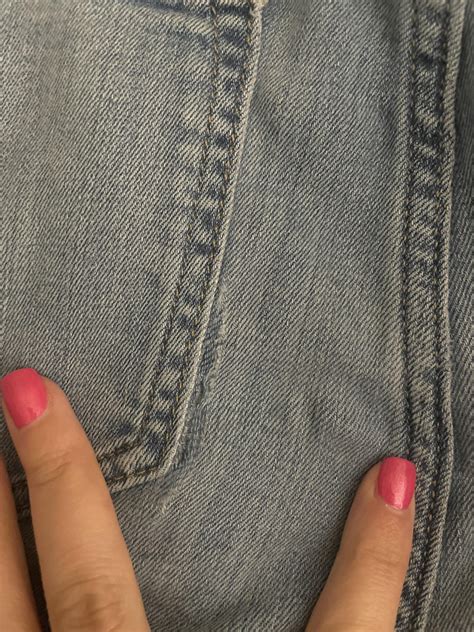 My jeans have been ripping in this area, a pair of Levi’s and now a