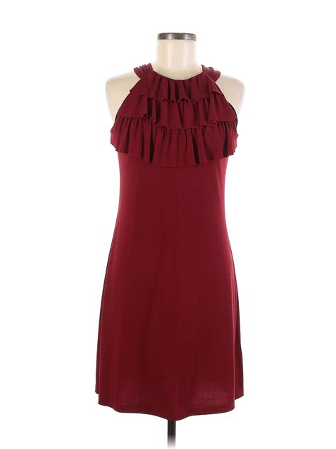 En Focus Studio Burgundy Cocktail Dress Size 6 - 52% off | ThredUp