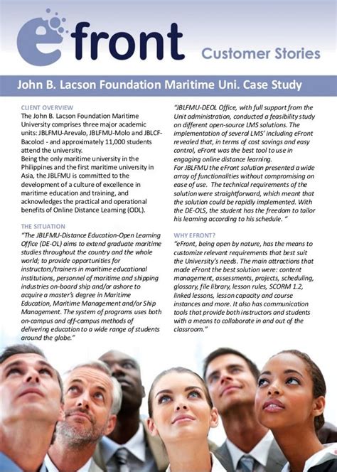 John B. Lacson Foundation Maritime Uni. Case Study