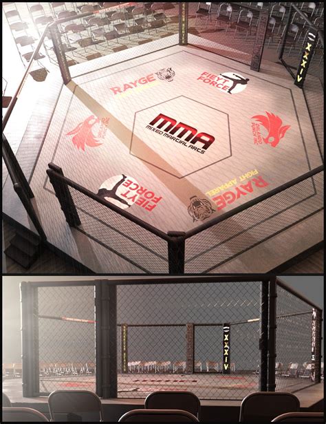 MMA Fighting Arena | Daz 3D