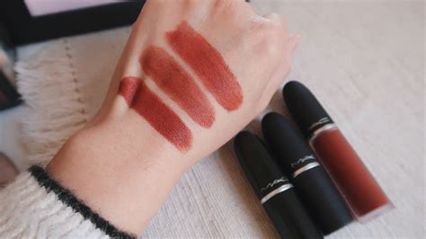 MAC Marrakesh Shades Comparison (Matte, Powder Kiss Lipstick ...
