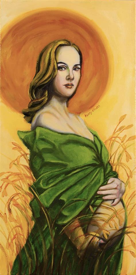 DEMETER, by Lucy Chen, oil on stretched canvas. Original SOLD. Prints ...