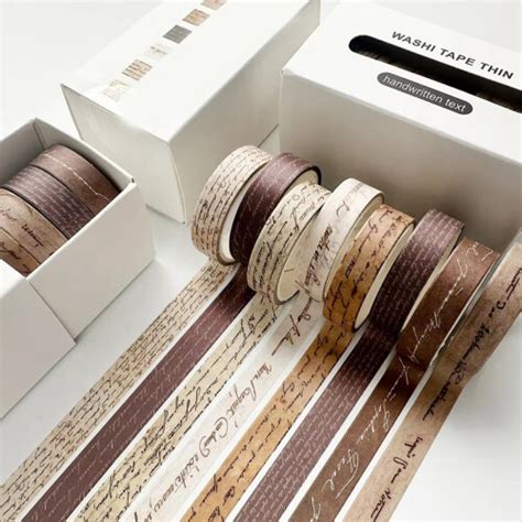 Fita Adesiva Em Ingles - Fita adesiva washi vintage com texto em inglês para colagem de ...