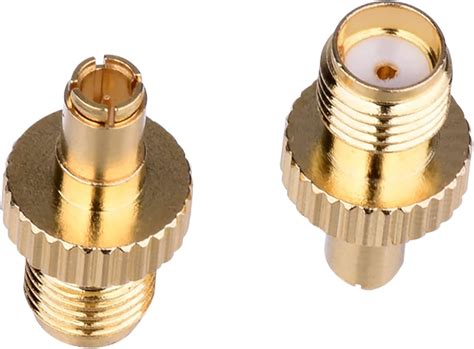 2Pcs SMA Female to TS9 Male Adapter RF Coaxial Connectors Gold Plated ...
