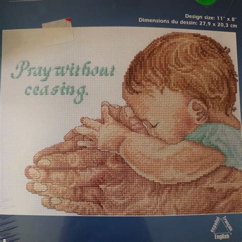 Cross Stitch Pray - Etsy
