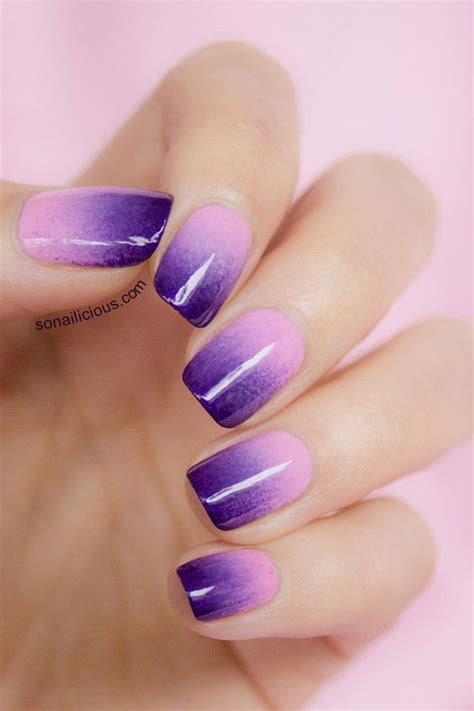 Nail Polish Designs Ombre Nail Designs Purple Phenomenal Simply