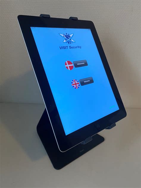 Example on iPad Security Frames and Layout - VISIT Security ApS