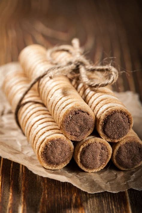 Wafer rolls stock photo. Image of tube, rolls, baked - 56400028