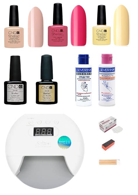 Состав набора Шеллак (Shellac CND) с лампой Sun и гель лаком Shellac ...